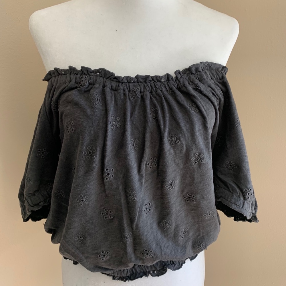 American Eagle Off-the-Shoulder Crop Top